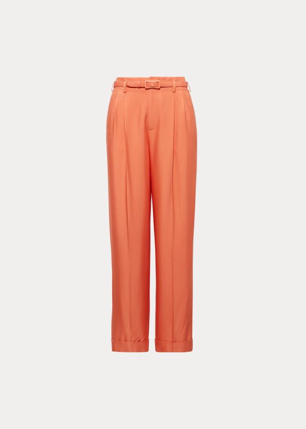 Women's Ralph Lauren Darcy Washed Silk Pants | 891736AGC